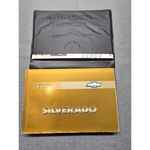 2002 Chevrolet Silverado Owners Manual Set with Black Portfolio Case OEM Factory